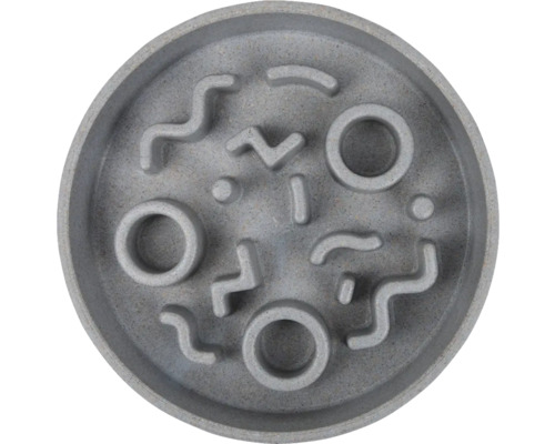 Fressnapf für Haustiere mit integriertem Labyrinth zur Verlangsamung der Futteraufnahme