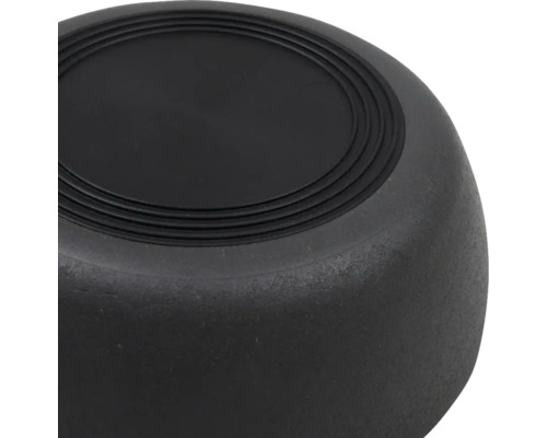 Schwarzer Möbelknopf aus Kunststoff