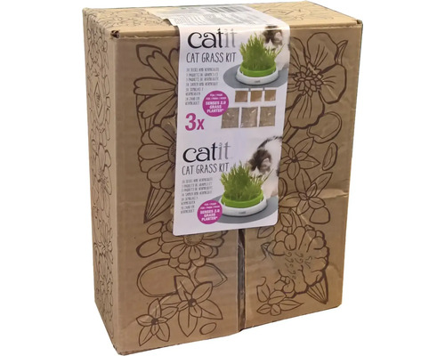 Catit Katzengras Anzucht-Set in der Verpackung