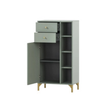 Highboard Möbelpartner Ando BxHxT 60.2x114.4x33.05 cm pistazie