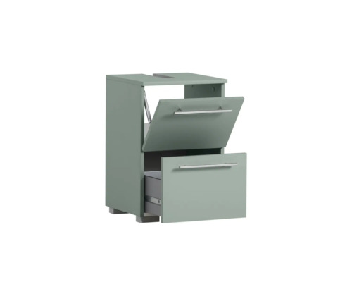 Waschbeckenunterschrank mit Schublade und Kippfach für das Badezimmer