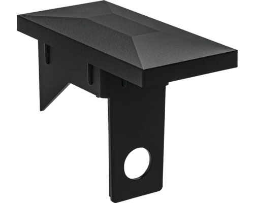 Pfostenkappe aus Metall mit Halterung für Zaun