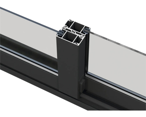 Detailansicht eines Fensterrahmens mit Isolierglas
