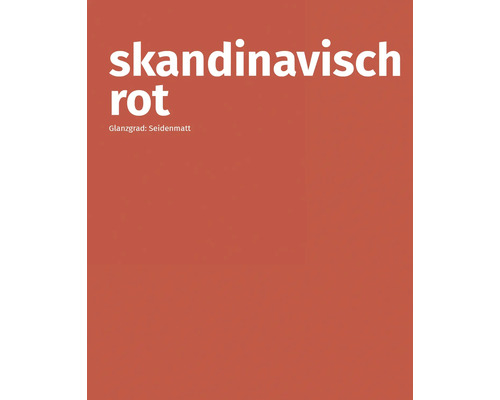 Skandinavisch Rot, seidenmatte Farbnuance