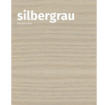 Holzoberfläche mit matter Textur in silbergrau