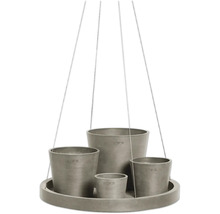 Untersetzer Ecopots hängend Kunststoff Ø 33 cm x 36 x 3 cm braun
