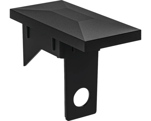 Pfostenabdeckung aus Metall mit Befestigung
