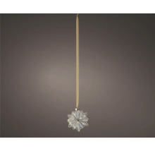 Sternförmiger Christbaumschmuck mit Beleuchtung und Aufhängeband