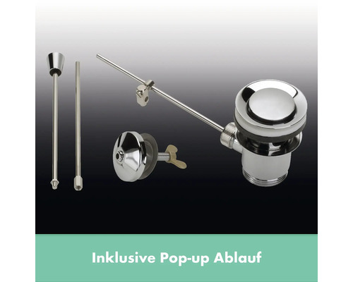 Pop-up Ablaufgarnitur mit Zubehör