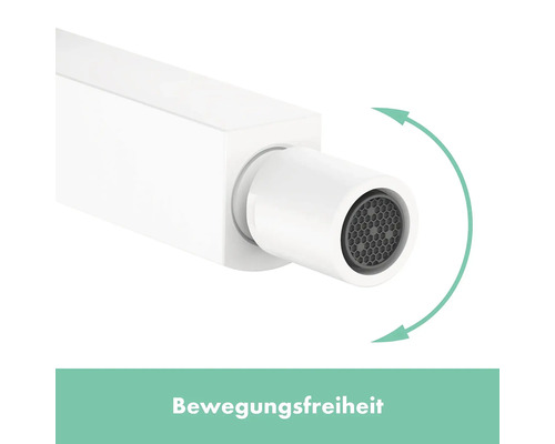 Beweglicher Wasserhahn für mehr Flexibilität am Waschbecken