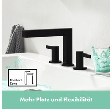 Waschtischarmatur mit ComfortZone am Waschbecken