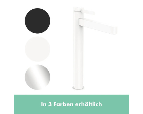 Waschtischarmatur in drei Farben erhältlich