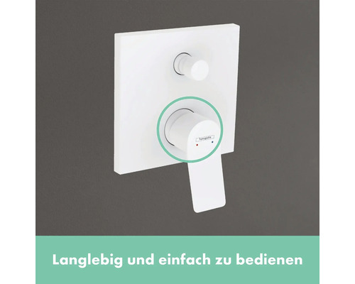 Aufputz-Thermostatarmatur für Dusche mit Hansgrohe Logo