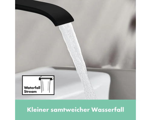 Wasserhahn mit Wasserfallstrahl