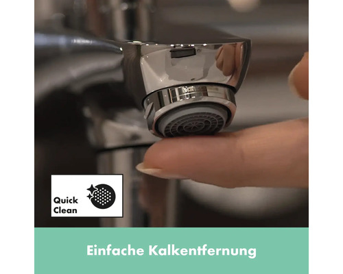 Wasserhahn mit Quick Clean Funktion zur einfachen Kalkentfernung