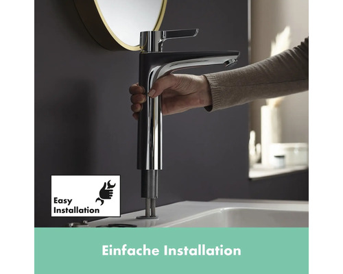 Einhandmischer zur einfachen Installation im Badezimmer.