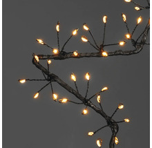 Dekorative Lichterkette in Astform mit warmweißen LED-Leuchten