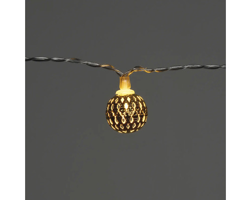 Lichterkette mit kugelförmigen Lampen
