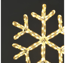 Schneeflocke aus Lichtschlauch für die Weihnachtsdekoration