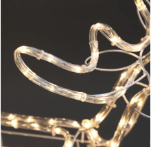 Detailaufnahme einer LED-Lichterkette in Röhrenform.