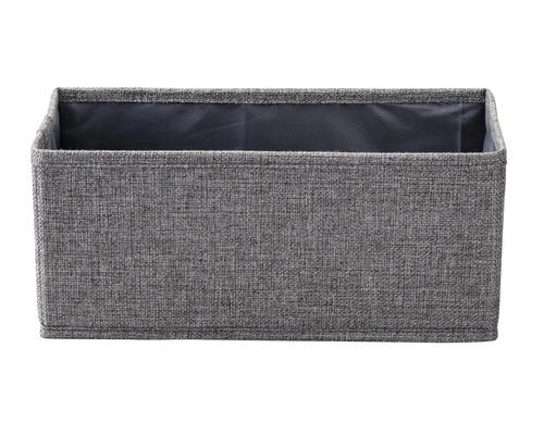 Grauer Stoff-Aufbewahrungskorb
