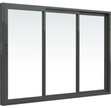 Gartenhaus Palmako Andrea 17,1 m² Schiebetür Isolierglas inkl. Fußboden 639 x 402 cm grau
