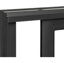 Gartenhaus Palmako Andrea 17,1 m² Schiebetür Isolierglas inkl. Fußboden 639 x 402 cm grau