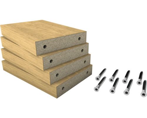 Holzregalböden mit Schrauben