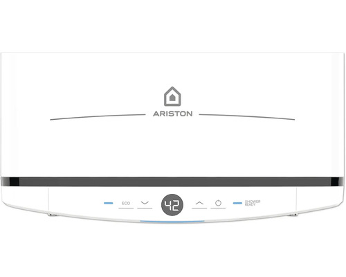 Ariston Logo Warmwasserspeicher mit digitaler Anzeige