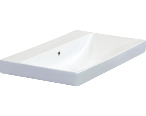 Weißes Aufsatzwaschbecken aus Keramik