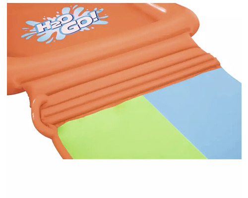 Aufblasbare Wasserrutsche für den Garten mit H2O Go! Aufdruck