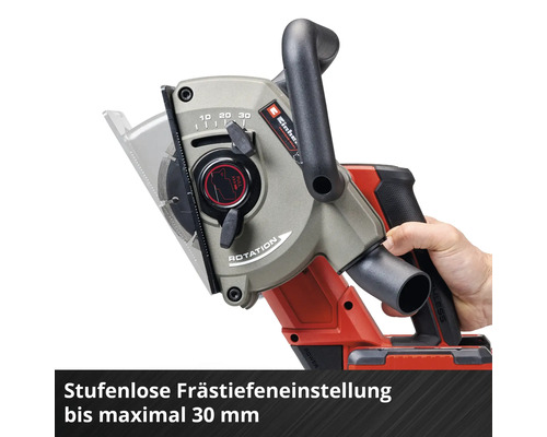 Einhell Mauernutfräse mit stufenloser Frästiefeneinstellung bis maximal 30 Millimeter