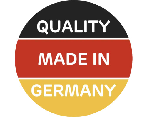 Qualitätsprodukt, hergestellt in Deutschland