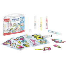 Maped Creativ Fenstersticker Set mit Vorlagen und Gelmalern