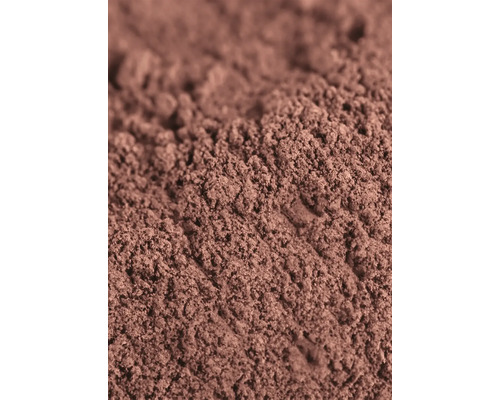 Nahaufnahme von braunem Farbpigmentpulver