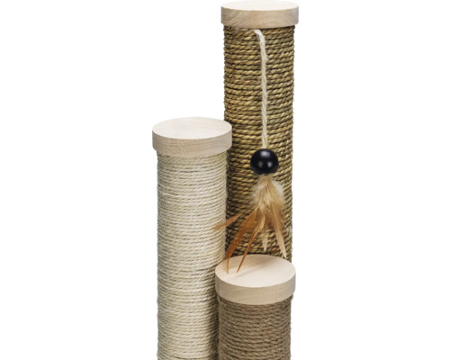 Kratzbaum mit Spielzeug für Katzen