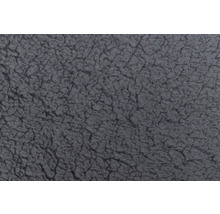 Nahaufnahme eines grauen Teddyfleece Stoffes