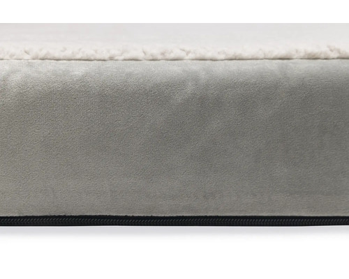 Detailansicht eines Hundebetts mit weicher Oberfläche