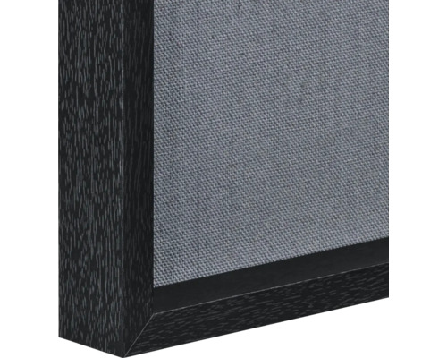 Detailansicht eines Bilderrahmens mit Leinwand