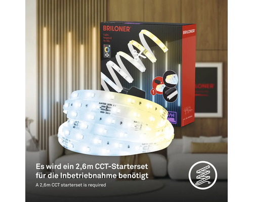 Briloner LED-Streifen 2,6 Meter mit Verpackung