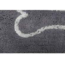 Schmutzmatte Dirty Dog Türmatte Knochen90 x 66 cm grau Mikrofaser, Microfaser