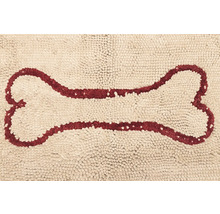 Schmutzmatte Dirty Dog Türmatte Knochne90 x 66 cm beige Mikrofaser, Microfaser