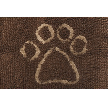Schmutzmatte Dirty Dog Türmatte Runner Pfoten152 x 76 cm braun Mikrofaser, Microfaser