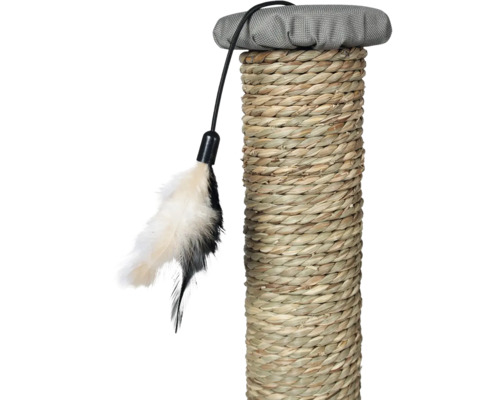 Katzenkratzbaum mit Spielzeug