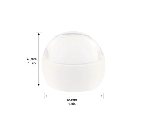 Türstopper aus Kunststoff mit den Maßen 40 mal 45 Millimeter.