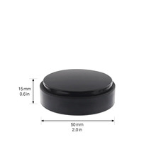 Türstopper Wagner EH 5109 selbstklebend schwarz Ø 50x15 mm 1 Stück