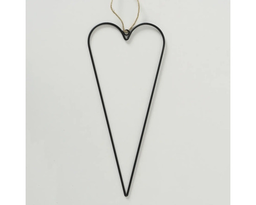 Dekoratives Herz aus Metall mit Aufhängeschnur