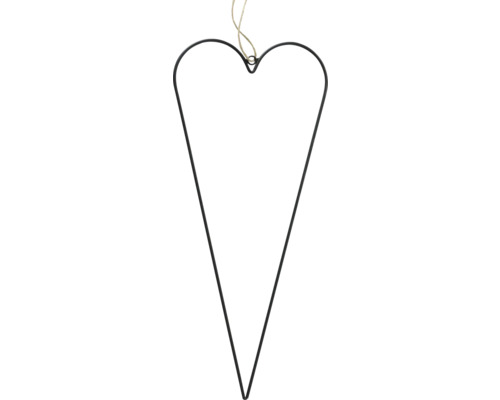 Herzförmige Dekoration aus Metall mit Aufhänger