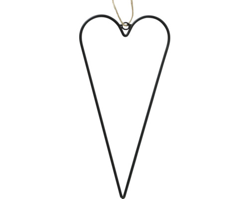 Dekoratives Herz aus Metall mit Kordelaufhängung