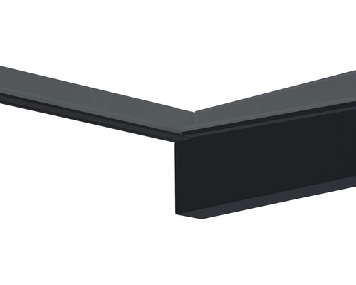 Detailansicht von Eckprofil und Unterbau